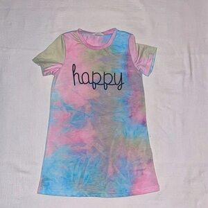 SHEIN Girls size 7 Tie Dye T-Shirt Dress